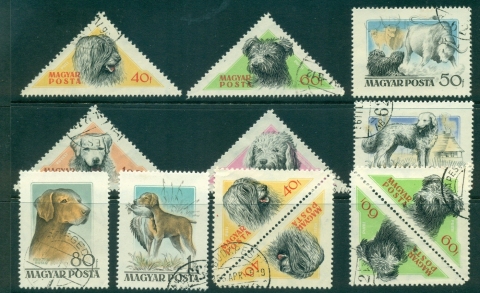 Hungary-1956-Dogs-FU-lot37611