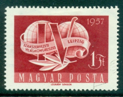 Hungary-1957-Trade-Union-Congress-FU-lot37631