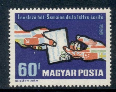 Hungary-1959-International-Letter-Writing-Week-MUH