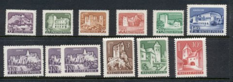 Hungary-1960-Castles-MUH