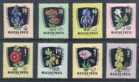 Hungary-1961-Flowers-MLH