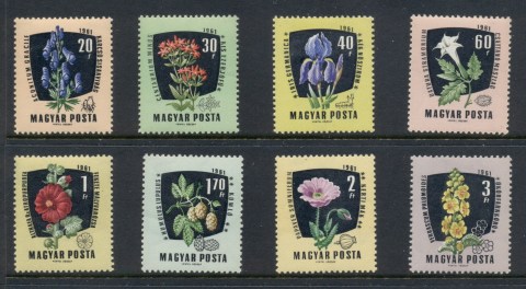 Hungary-1961-Medicinal-Herbs-Flowers-MUH