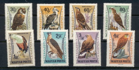 Hungary-1962-Birds-MUH