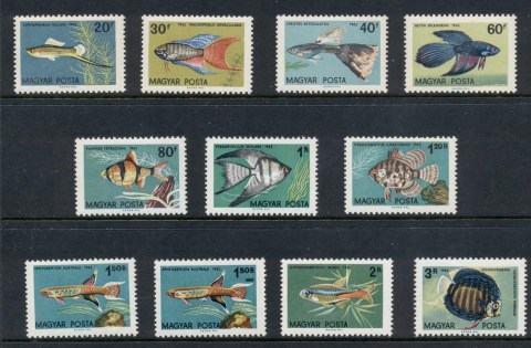 Hungary-1962-Freshwater-Tropical-Fish-MUH