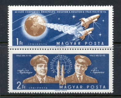 Hungary-1962-Vostok-3-4-Space-Flights-MUH