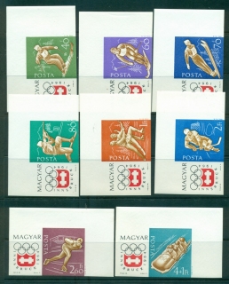 Hungary-1963-64-Winter-Olympics-Innsbruck-IMPERF-MUH-lot37698