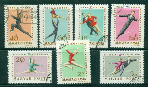 Hungary-1963-Ice-Skating-FU-lot37691