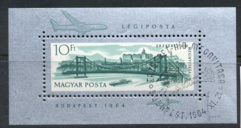 Hungary-1965-Elizabeth-Bridge-MS-CTO