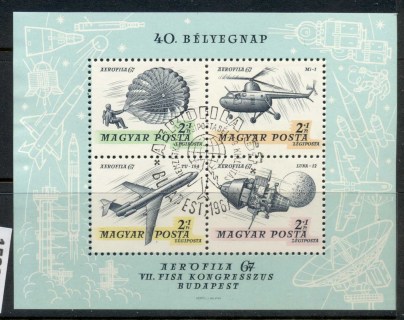 Hungary-1967-Aviation-MS-CTO