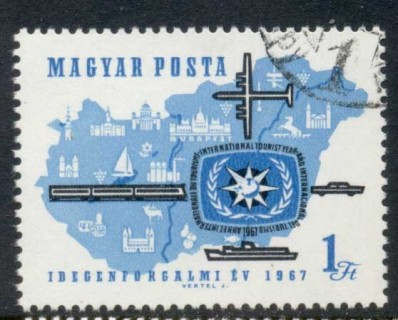 Hungary-1967-International-Tourist-Year-CTO-2