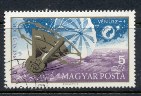 Hungary-1967-Landing-on-Venus-CTO