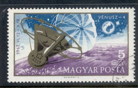 Hungary-1967-Russian-Space-Station-Venus-4-CTO