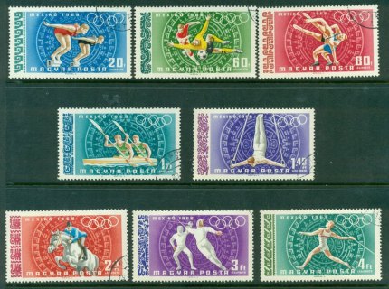 Hungary-1968-Mexico-Olympics-CTO-Lot21046