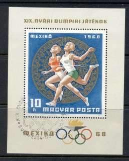 Hungary-1968-Summer-Olympics-Mexico-MS-CTO