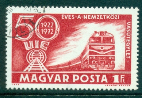 Hungary-1972-Railroad-Union-Congress-CTO-lot37897