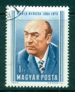 Hungary-1974-Pablo-Neruda-CTO-lot37760