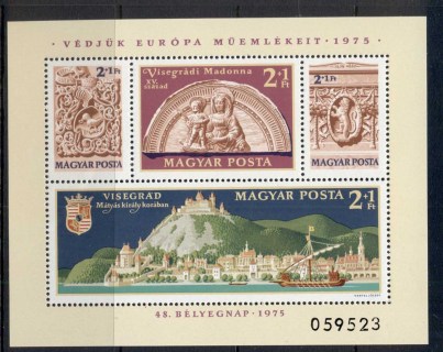 Hungary-1975-Architectural-Heritage-Year-MS-MUH