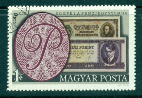 Hungary-1975-Bank-Note-Anniv-CTO-lot37878