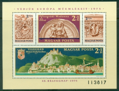 Hungary-1975-European-Architectural-heritage-year-MS-MUH