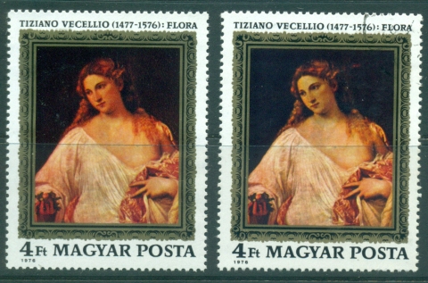 Hungary-1976-Titian-painting-MLH-CTO-lot37785