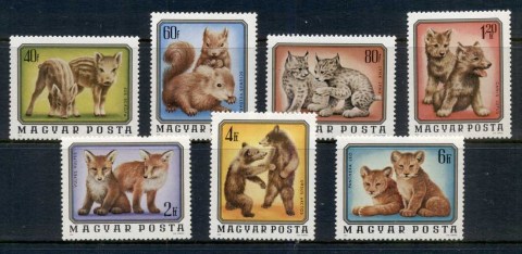 Hungary-1976-Young-Animals-MUH