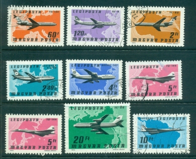 Hungary-1977-Planes-FU-lot37835