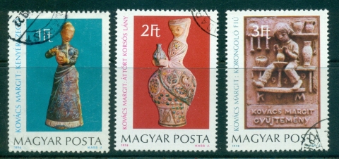 Hungary-1978-Ceramics-by-Margit-Kovacs-CTO-lot37900