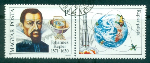 Hungary-1979-Johannes-Kepler-label-CTO-lot37883