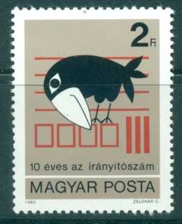 Hungary-1983-Postal-Code-MUH-lot37889