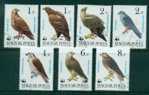 Hungary-1983-WWF-Birds-of-Prey-CTO