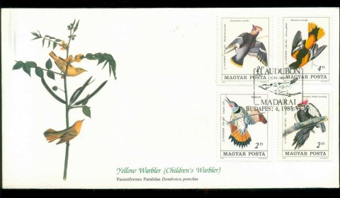 Hungary-1985-Audubon-Birds