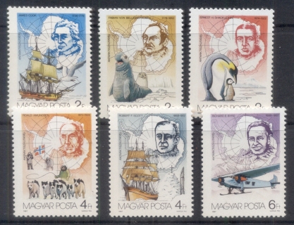 Hungary-1987-Antarctic-Explorers-MUH