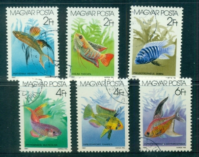 Hungary-1987-Freshwater-Fishes-CTO