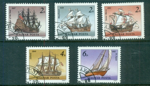 Hungary-1988-Sailing-Ships-CTO-2