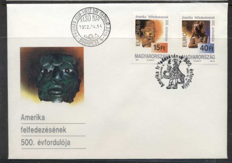 Hungary-1992-Europa-Columbus-Discovery-of-America-FDC