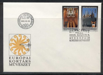 Hungary-1993-Europa-Modern-Art-FDC