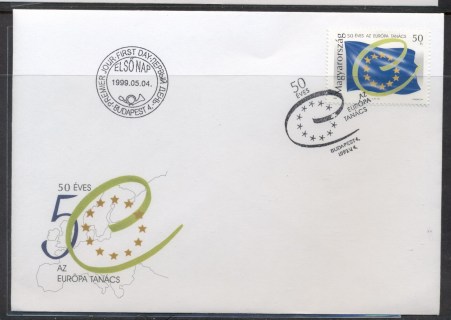 Hungary-1999-Council-of-Europe-FDC