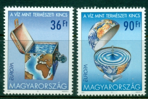 Hungary-2001-EUROPA-Stamps-Water-Treasure-of-Nature-MUH Hungary-2001-EUROPA-Stamps-Water-Treasure-of-Nature-MUH