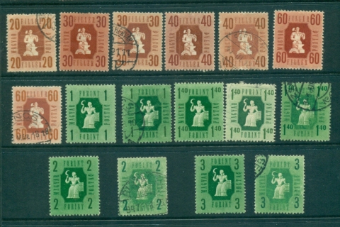 Hungary-1946-Industry-Agriculture-Asst-faults-26-MH-FU-lot37531