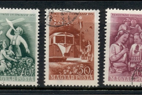 Hungary-1951-International-Day-of-Children-CTO