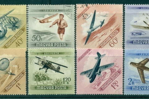 Hungary-1954-Planes-CTO-lot37619
