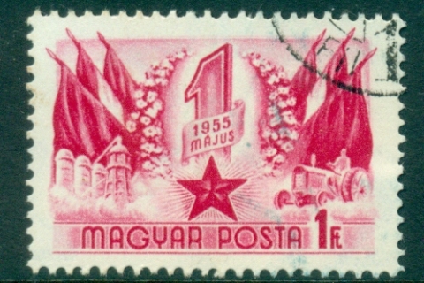 Hungary-1955-Labour-Day-FU-lot37604