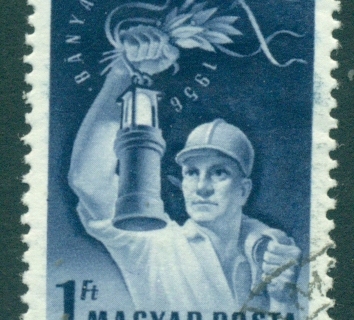 Hungary-1956-Miners-day-FU-lot37627