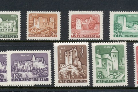 Hungary-1960-Castles-MUH