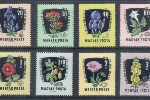 Hungary-1961-Flowers-MLH