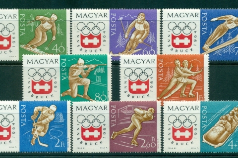 Hungary-1963-64-Winter-Olympics-Innsbruck-MUH-lot37697