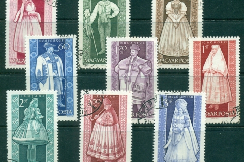 Hungary-1963-Provincial-Costumes-FU-lot37696