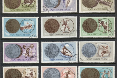 Hungary-1965-Olympic-Games-Medals-CTO