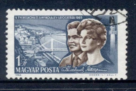 Hungary-1965-Russian-Cosmonauts-CTO