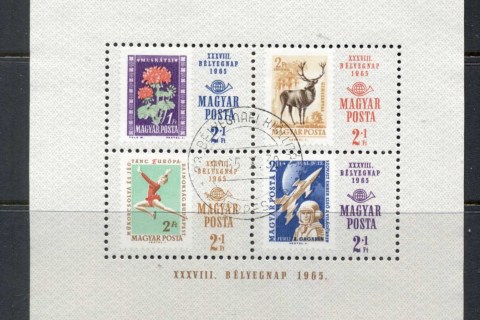 Hungary-1965-Stamp-Day-MS-CTO